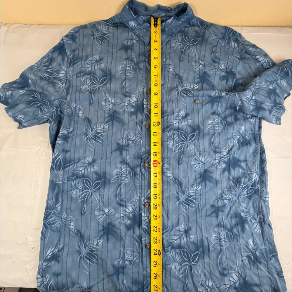 Tropical Blue Floral Men's Shirt‎